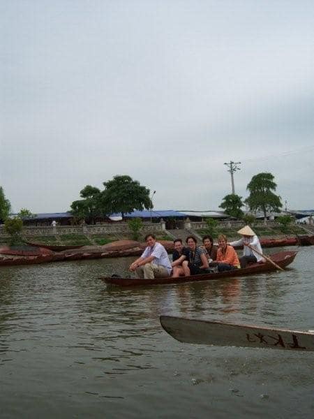 take a boat trip to perfume pagoda